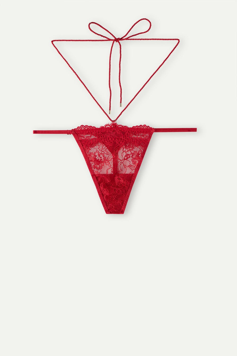 Intimissimi Loosen Heartstrings String Thong Red - 9888 - Candy Apple Red | 2035YCEJH