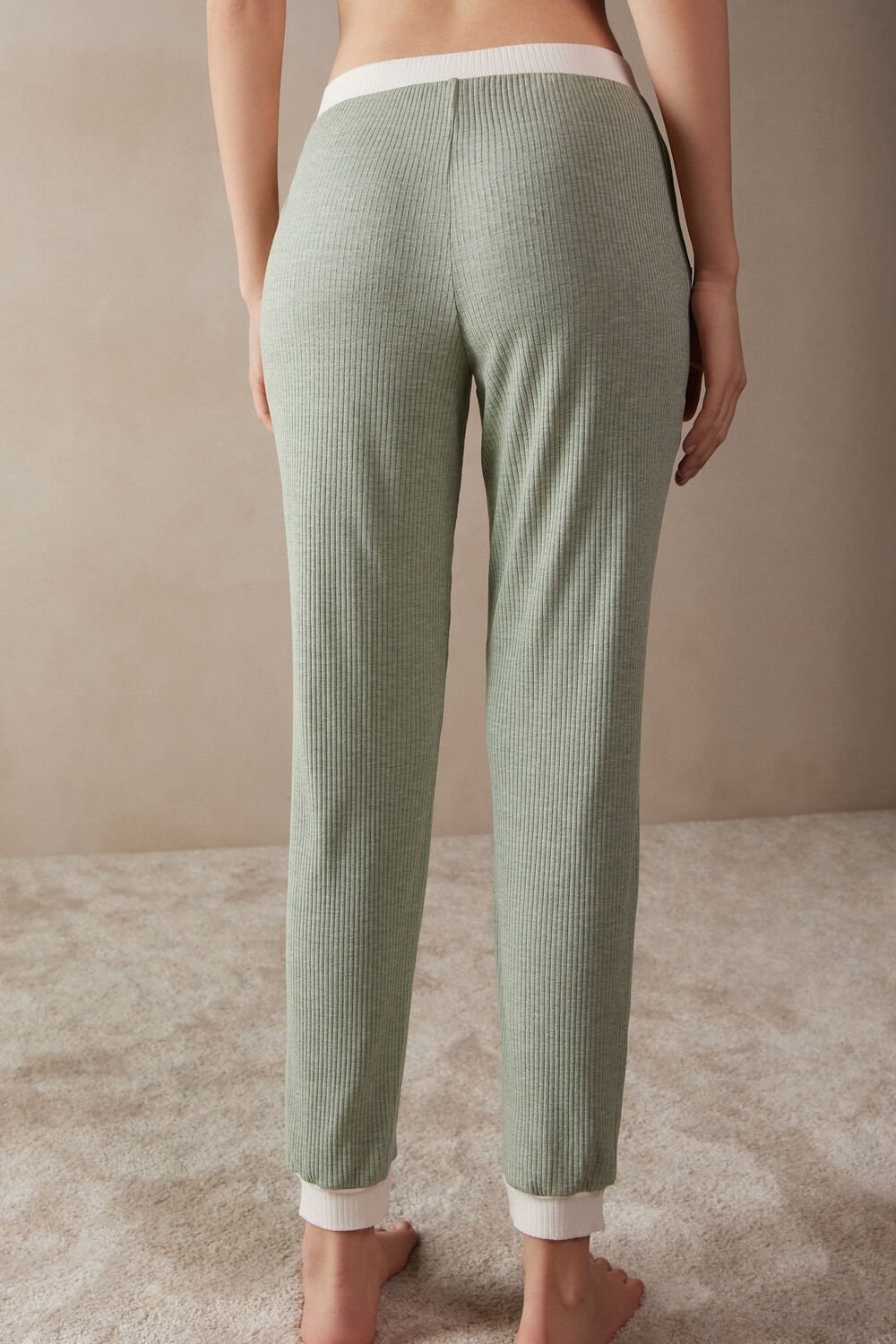 Intimissimi Lost in Fields Full Length Pants in Modal Green - 231j - Frost Green | 3279UOLTF