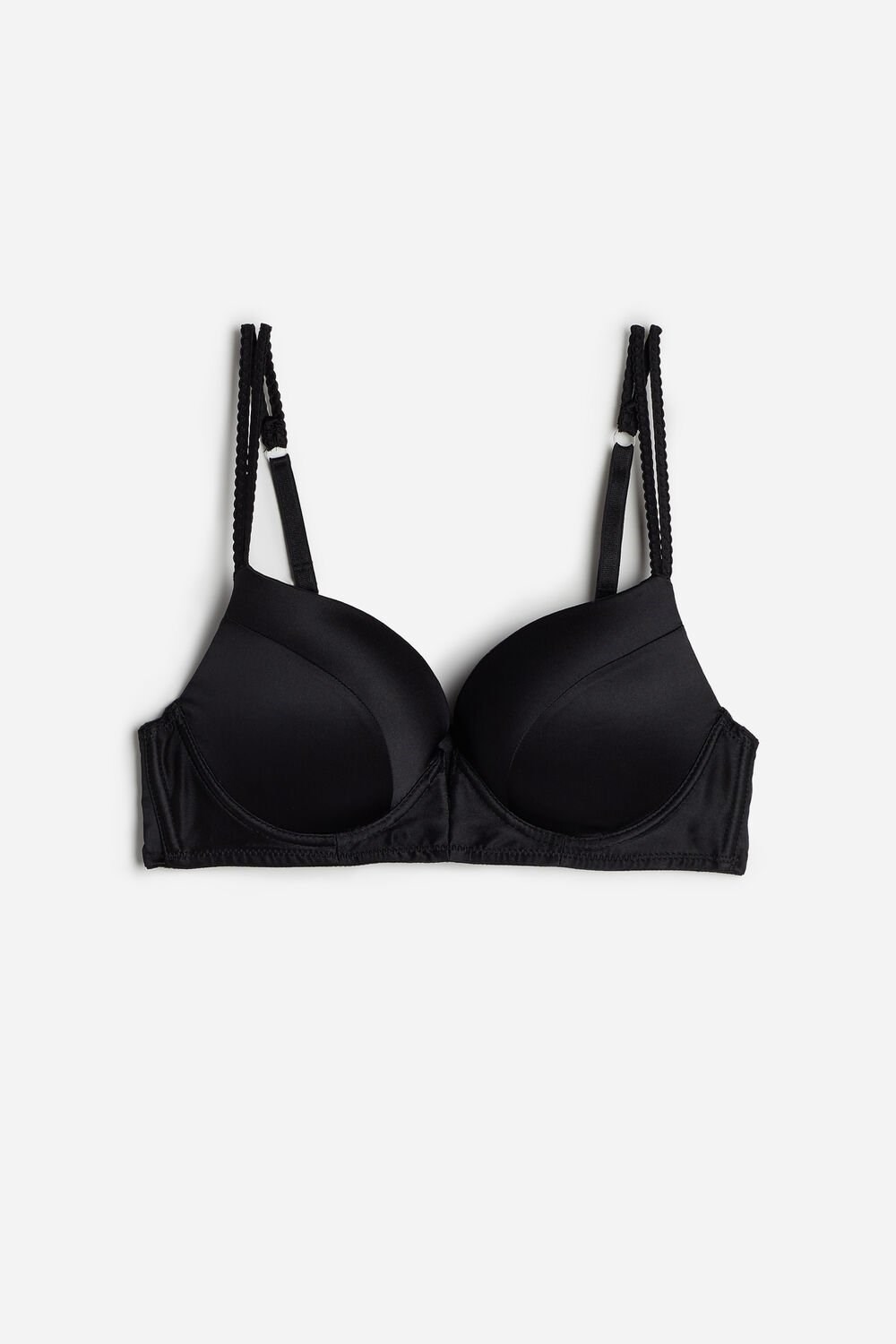 Intimissimi Mia Silk Super Push-Up Bra Black - 019 - Black | 7654LNBDZ