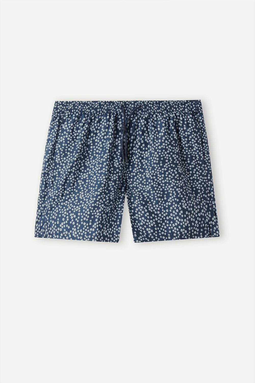 Intimissimi Micro Flower Print Swim Trunks Blue - 271j - Intense Blue Microflower Print | 7260BUJLY