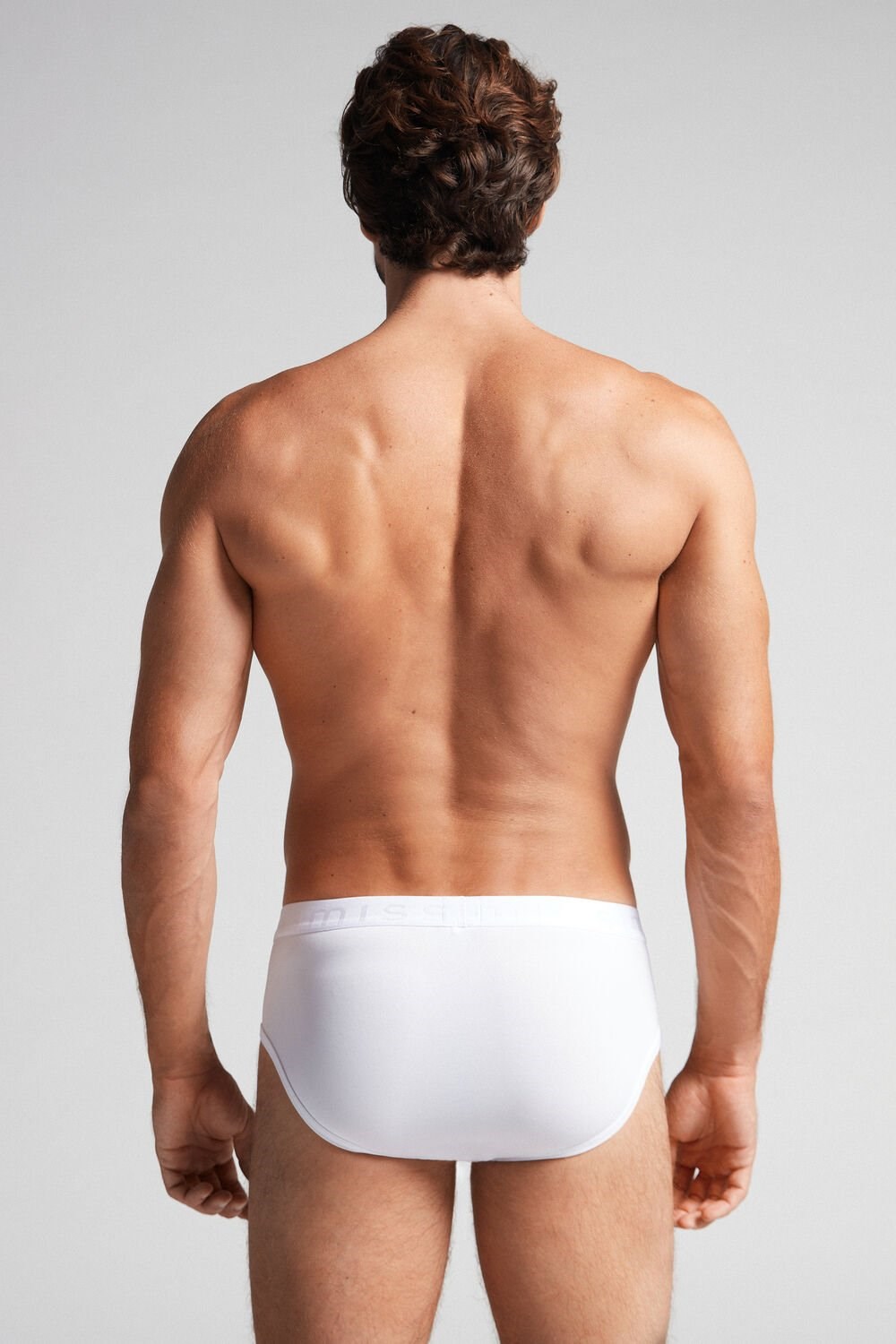 Intimissimi Microfiber Briefs with Logo Detail White - 001 - White | 6459SOWRM