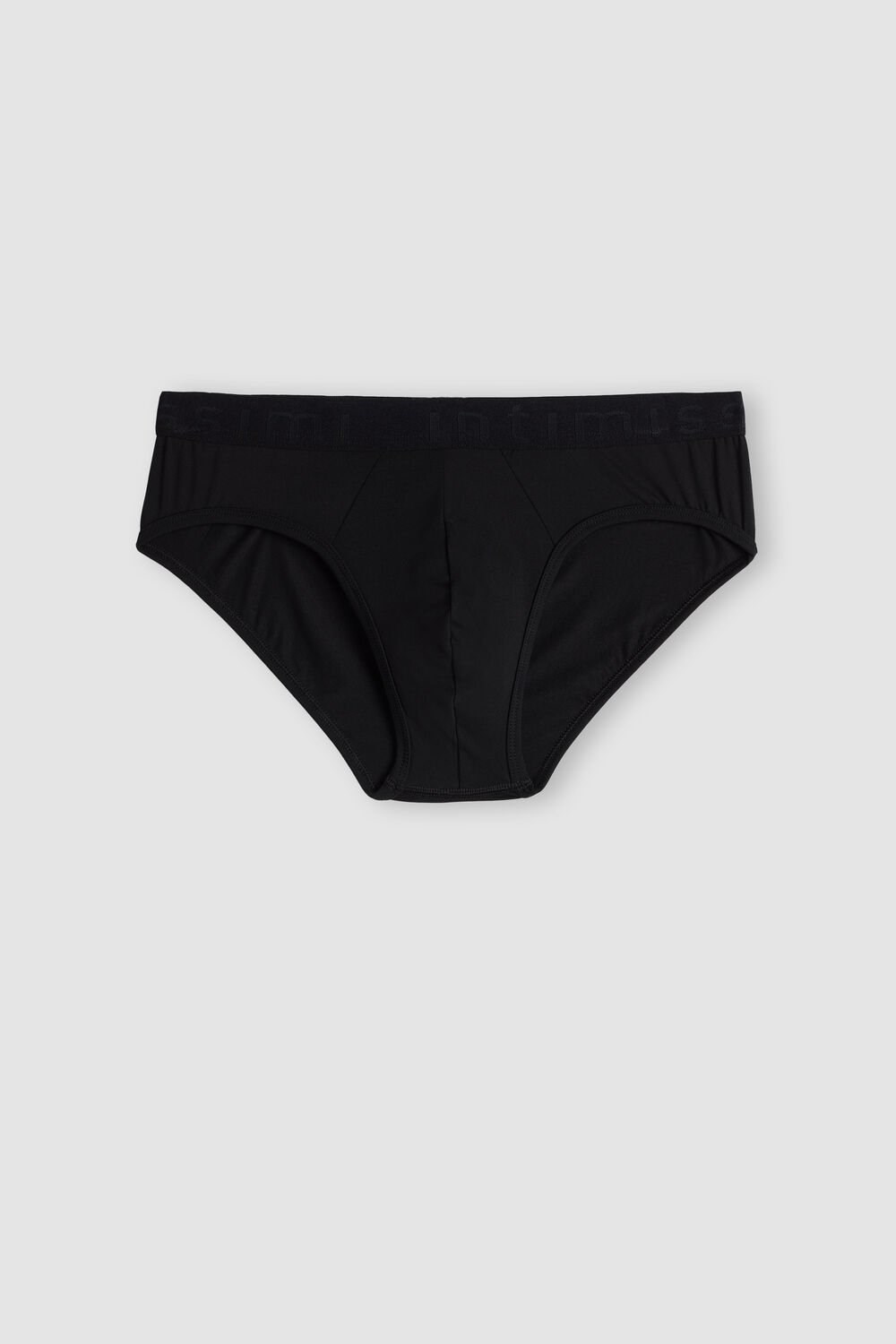 Intimissimi Microfiber Briefs with Logo Detail Black - 019 - Black | 9045GQBCY