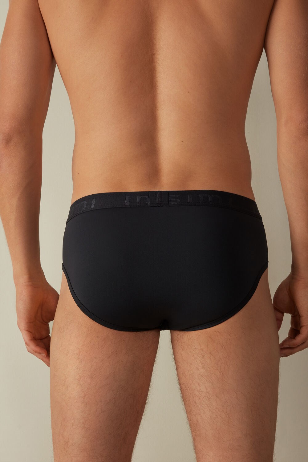 Intimissimi Microfiber Briefs with Logo Detail Blue - 800 - Midnight Blue | 9487CAKRX