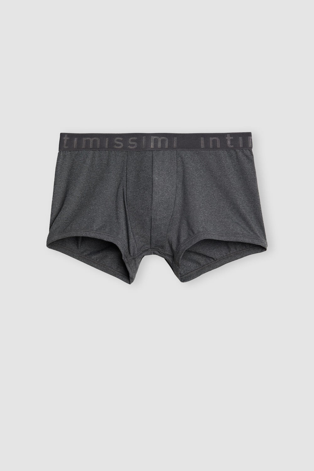 Intimissimi Microfiber Logo Boxer Shorts Dark Grey - 5227 - Heathered Graphite Grey | 1604QYDPH