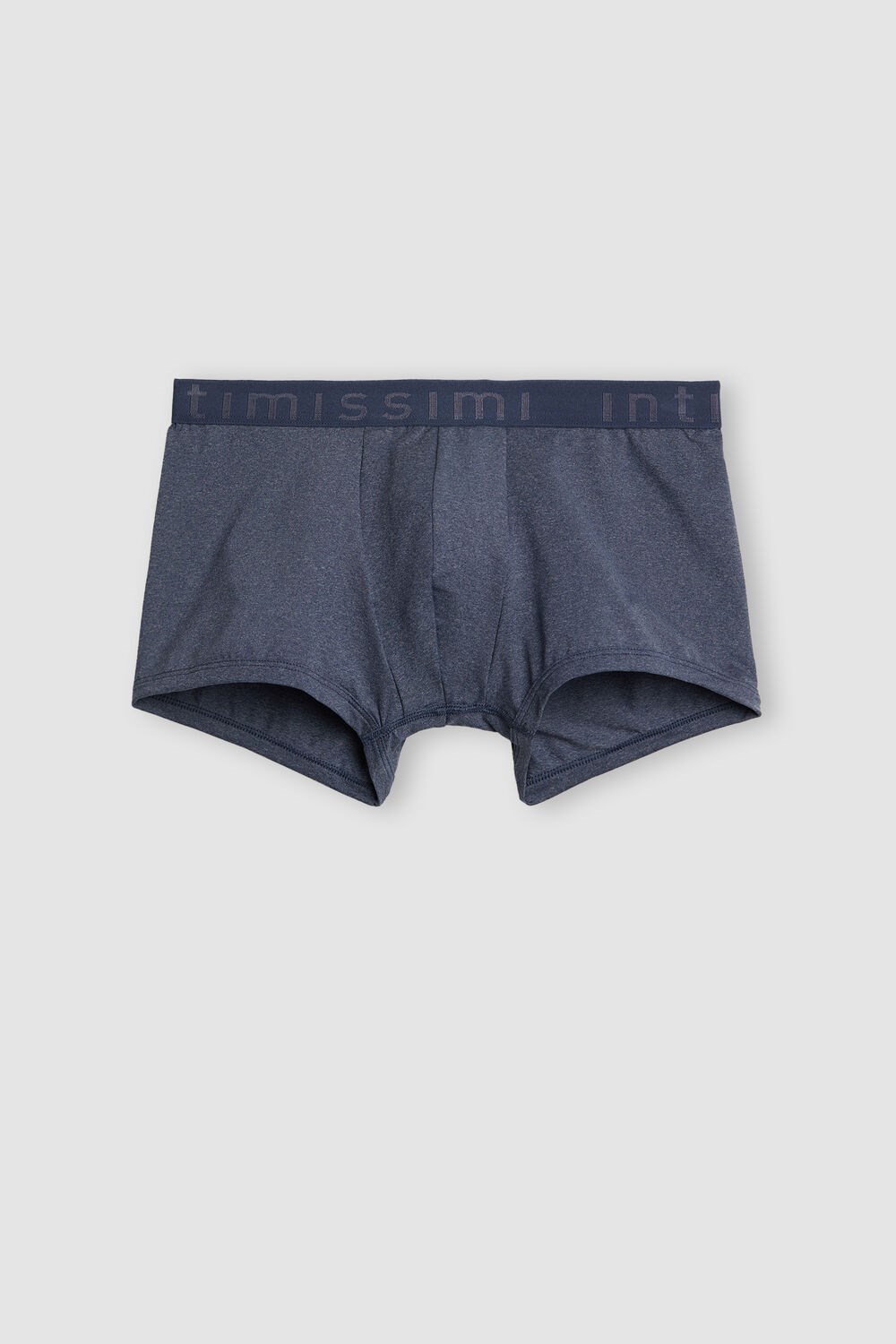 Intimissimi Microfiber Logo Boxer Shorts Blue - 5210 - Denim Blue Blend | 9172YTIBS