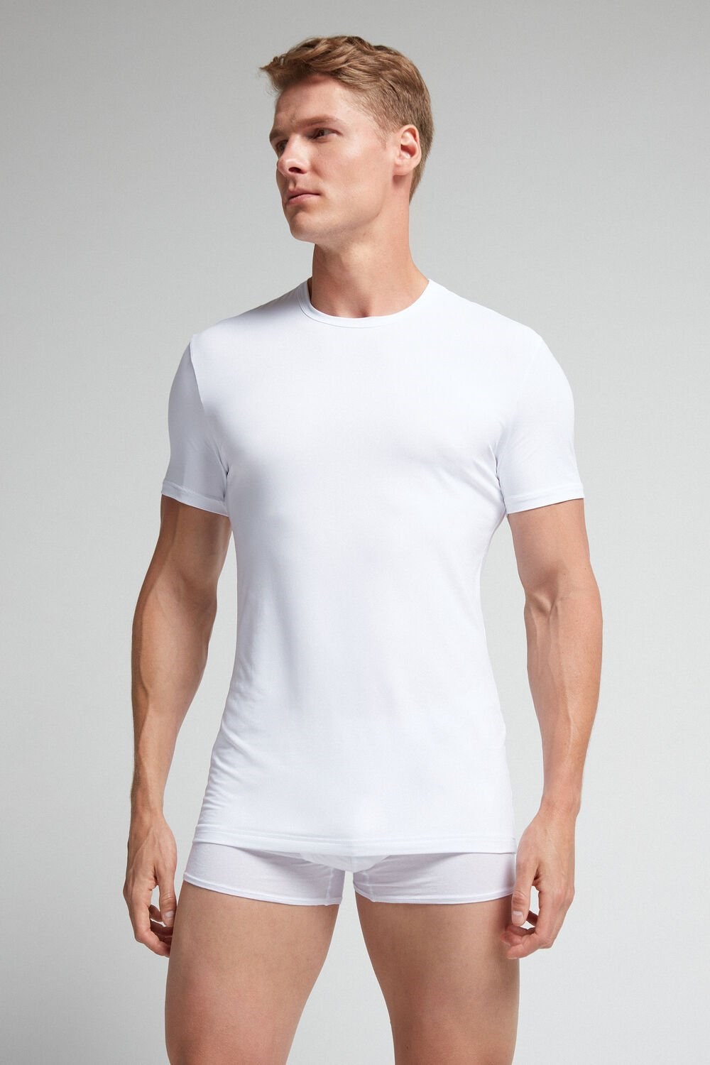 Intimissimi Microfiber T-shirt White - 001 - White | 3859ACLFV