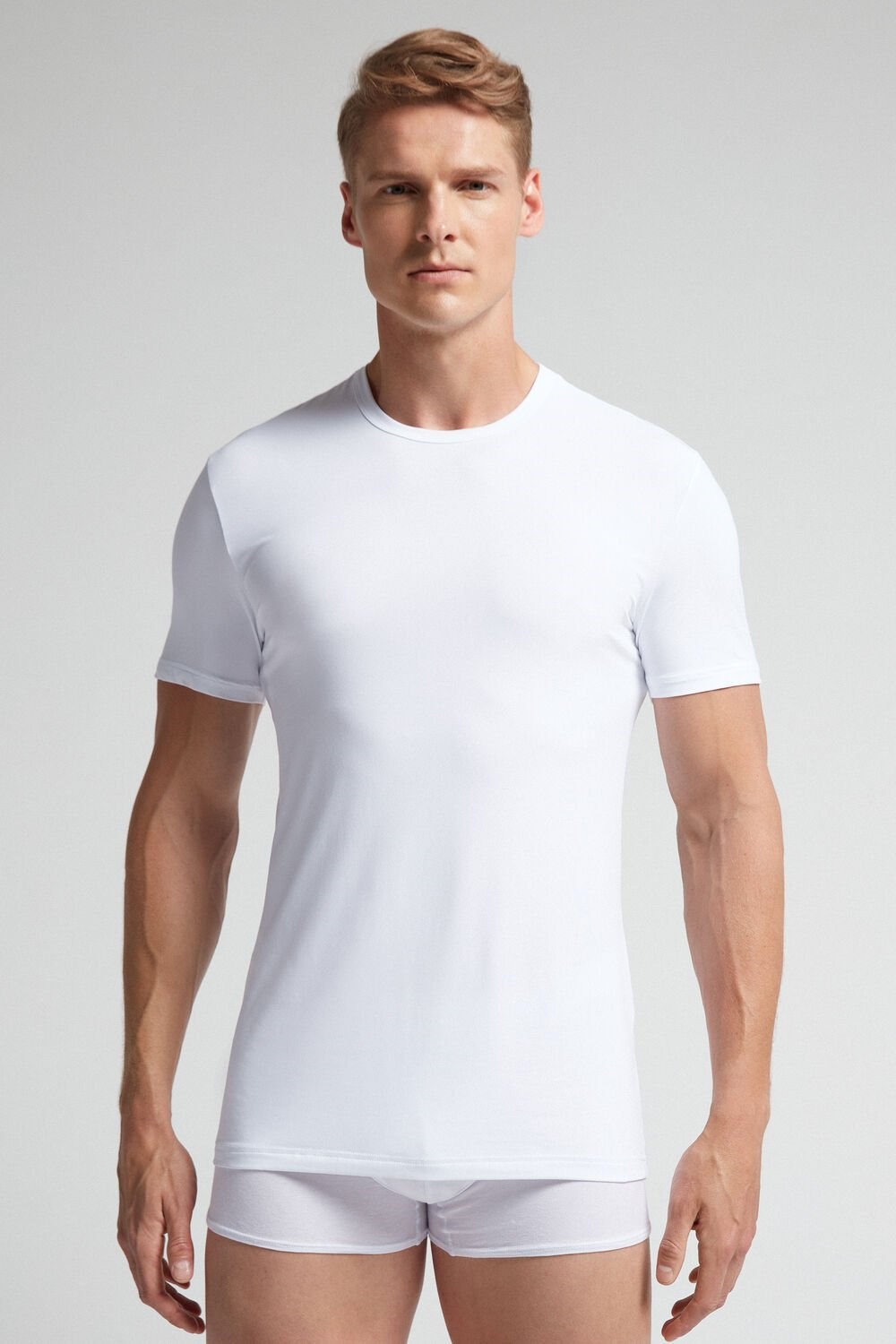 Intimissimi Microfiber T-shirt White - 001 - White | 3859ACLFV