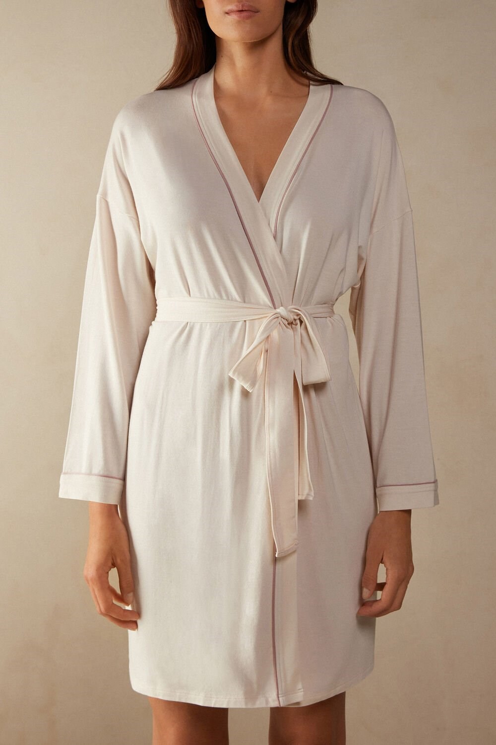 Intimissimi Modal Kimono Natural - 612i - Vanilla Ivory | 5807UYPXO