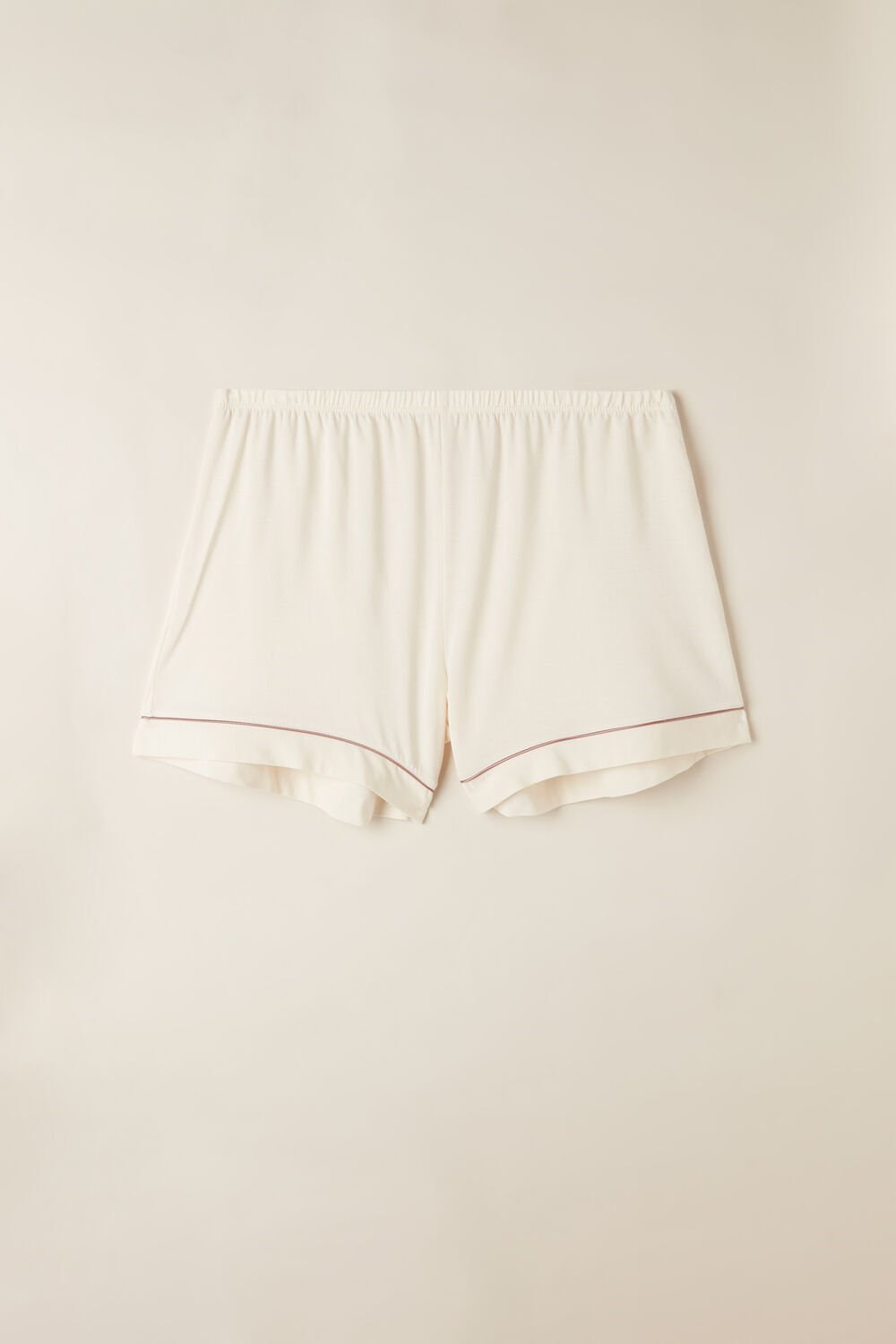 Intimissimi Modal Shorts with Contrast Trim Natural - 612i - Vanilla Ivory | 8247XREWT