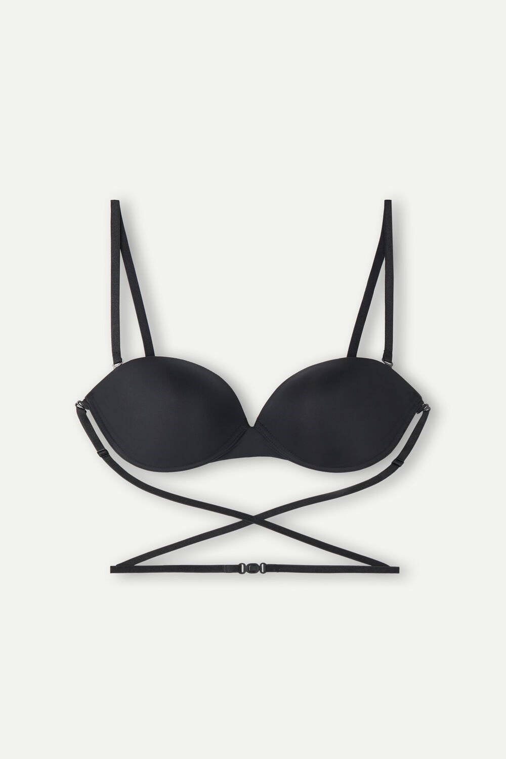 Intimissimi Multi-functional Anna Balconette Bra in Ultralight Microfiber Black - 019 - Black | 6097FUMKQ