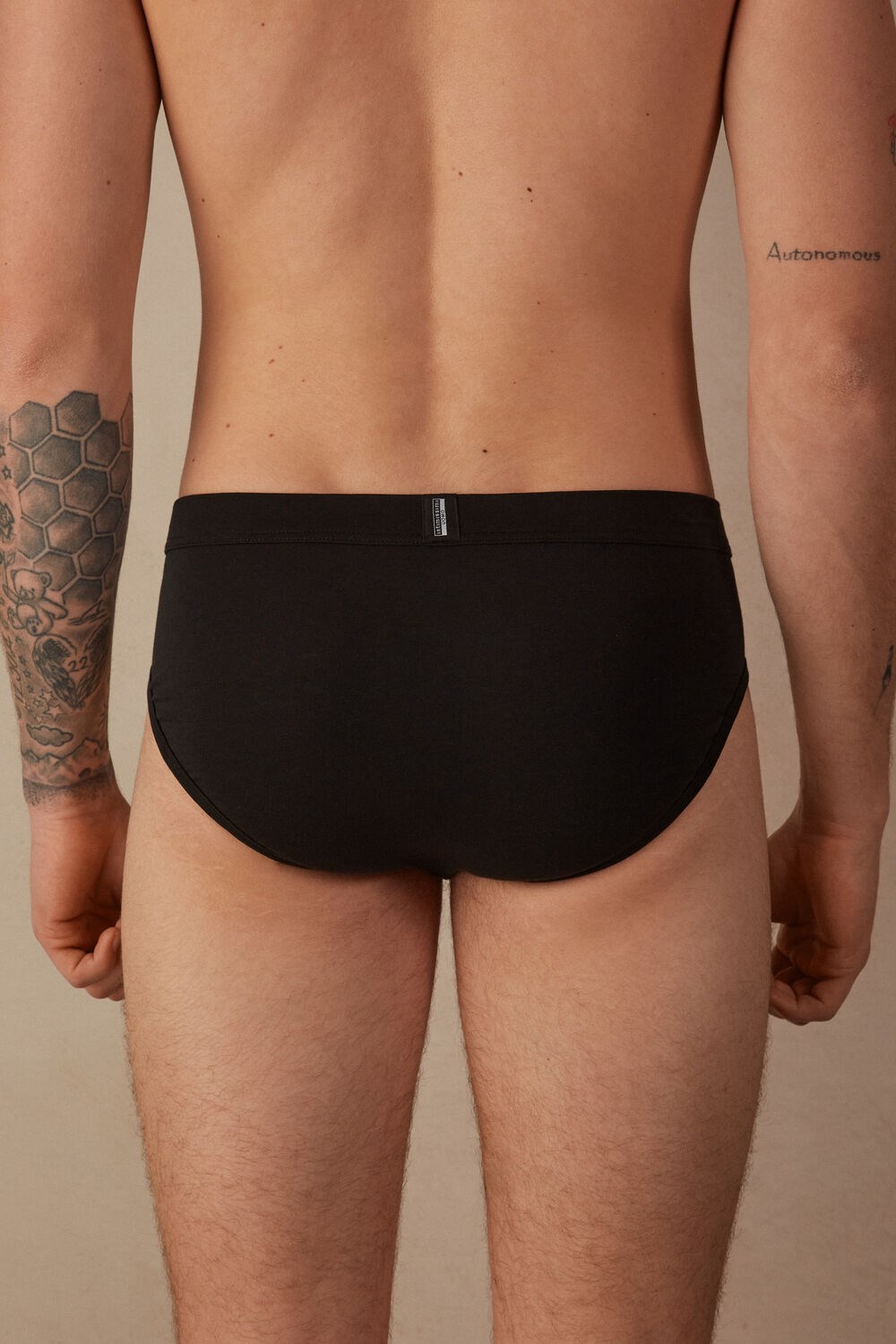 Intimissimi Natural Fresh Supima® Cotton Briefs 019 - Black | 0837CBXPQ