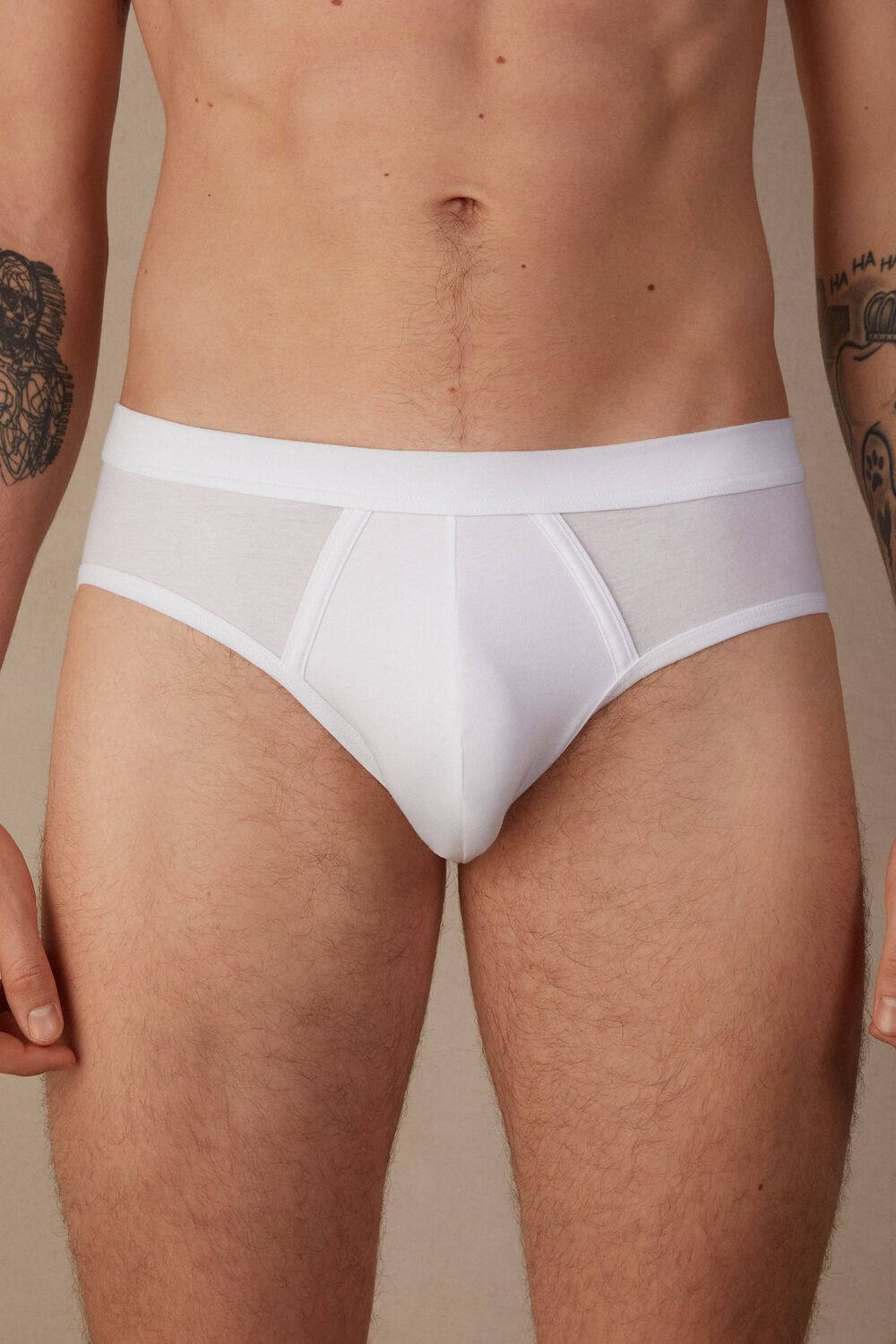 Intimissimi Natural Fresh Supima® Cotton Briefs White - 001 - White | 2394VYTFG