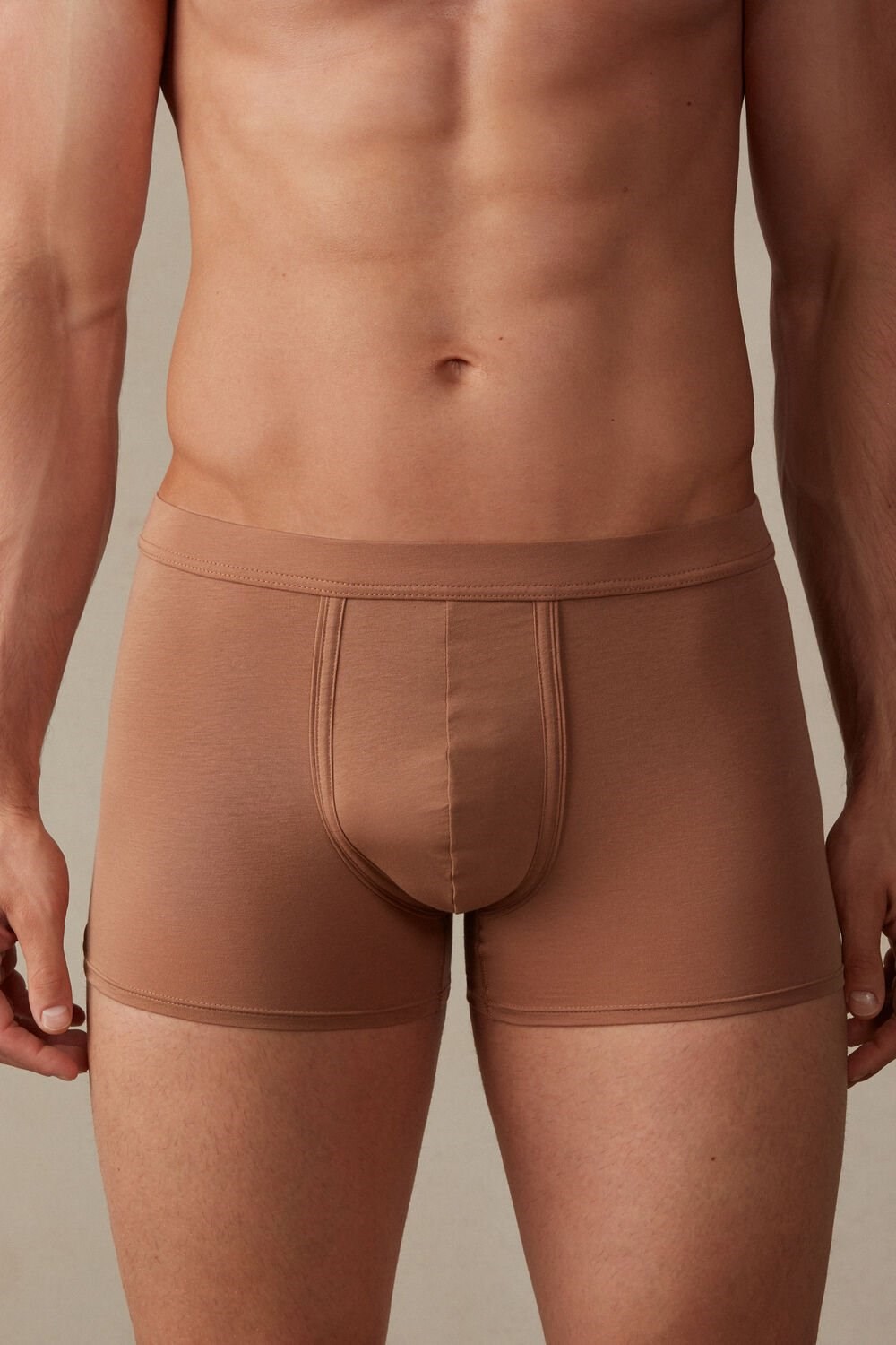 Intimissimi Natural Fresh Supima® Cotton Boxers Natural - 417i - Medium Beige | 4096RUFDB