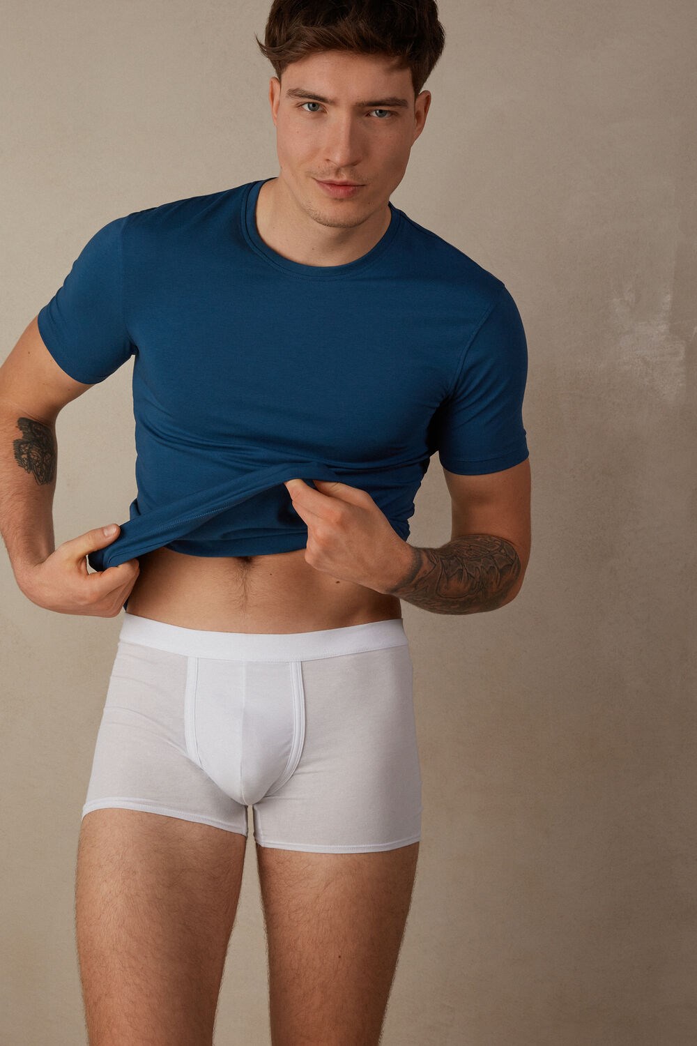 Intimissimi Natural Fresh Supima® Cotton Boxers White - 001 - White | 4592ZGUVX