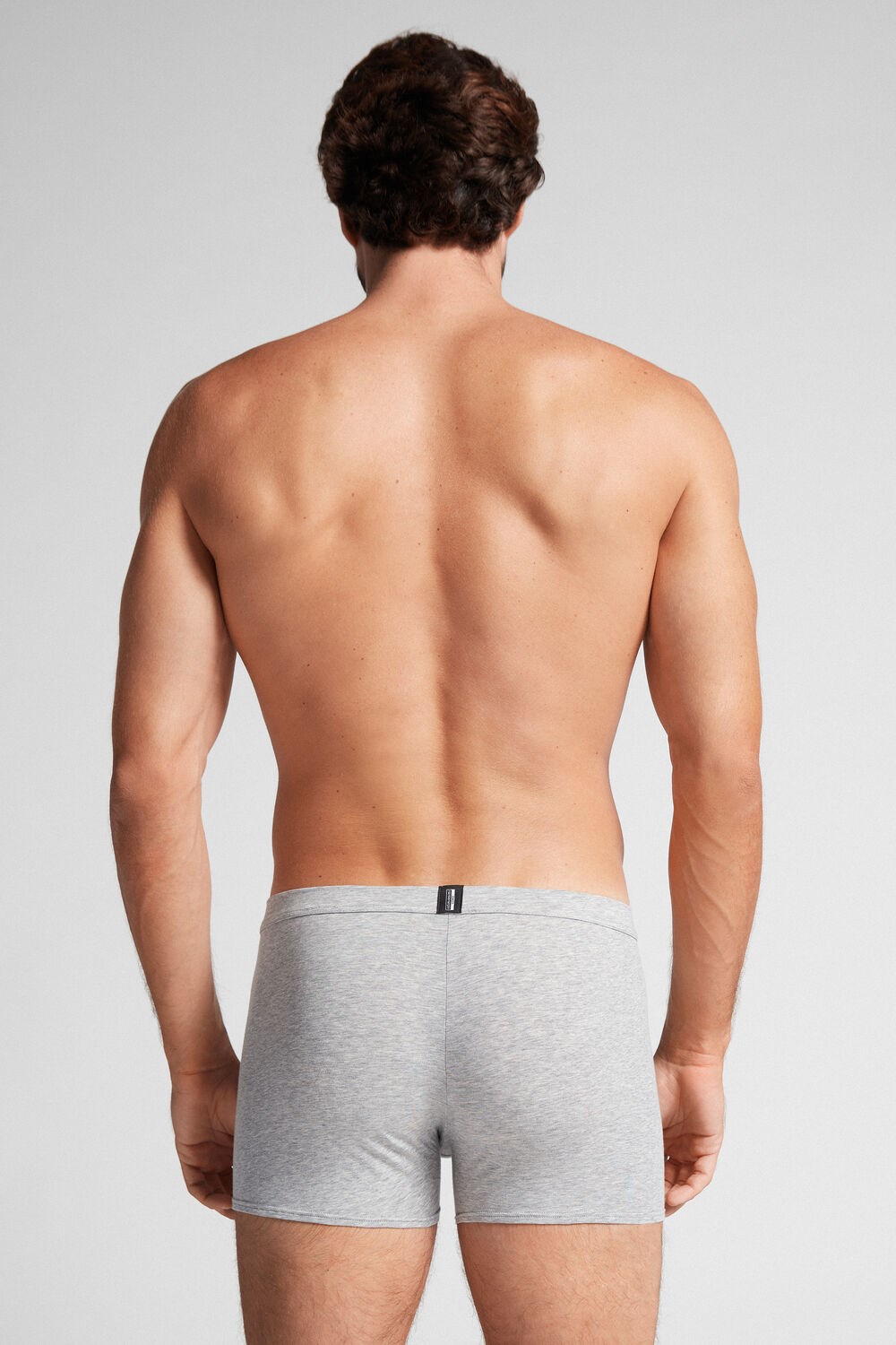 Intimissimi Natural Fresh Supima® Cotton Boxers Grey - 031 - Light Heathered Grey | 5837ZBDMK