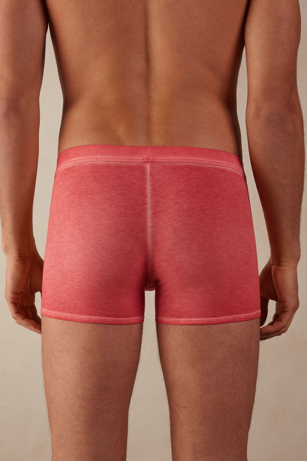 Intimissimi Natural Fresh Supima® Cotton Boxers Red - 318j - Oil Red | 9132BOPCH