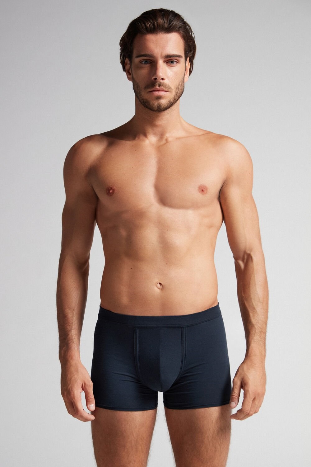 Intimissimi Natural Fresh Supima® Cotton Boxers Blue - 800 - Midnight Blue | 9167TSFLC