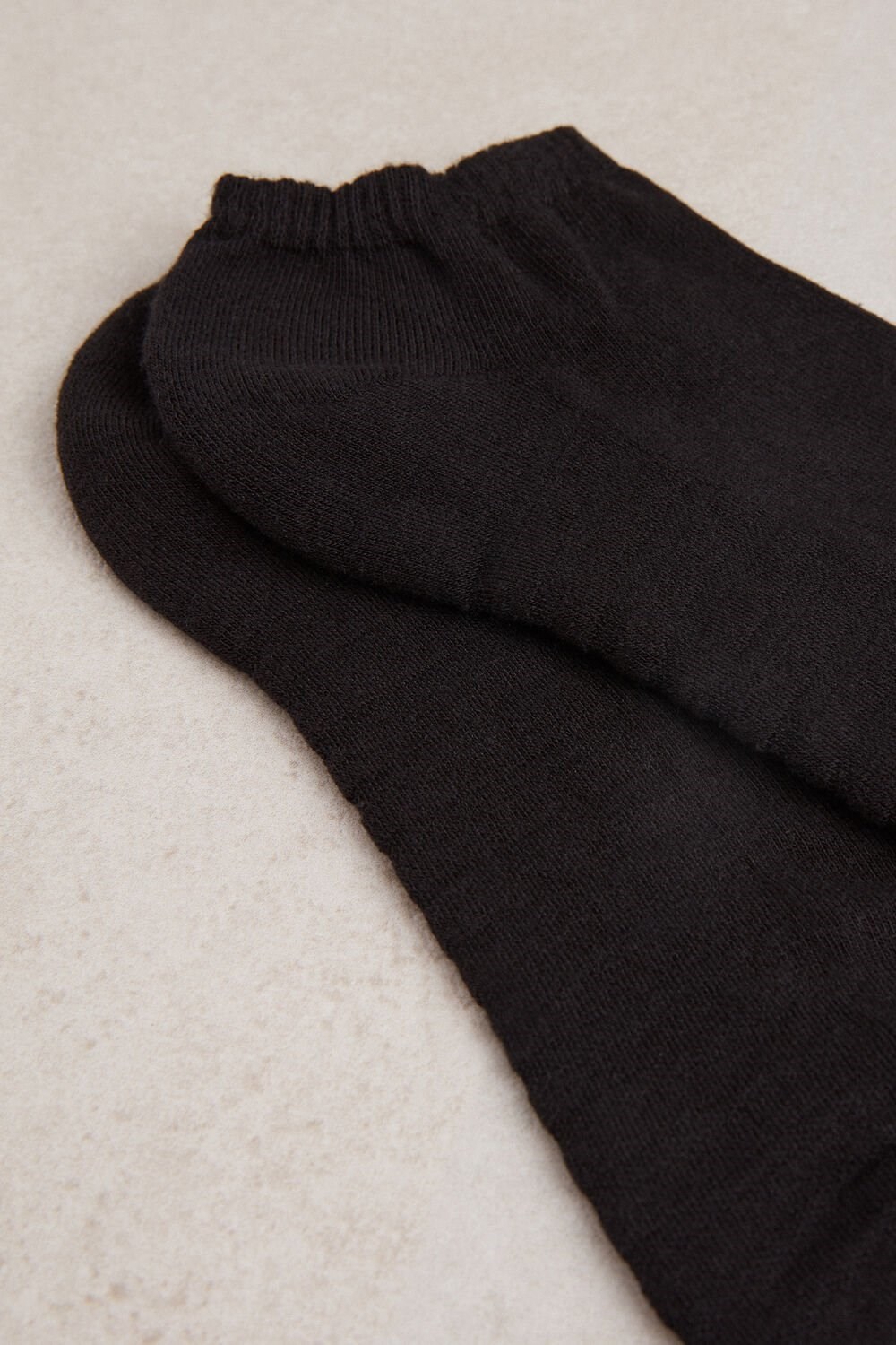 Intimissimi No-show Socks in Terrycloth Black - 019 - Black | 1075EKWFM