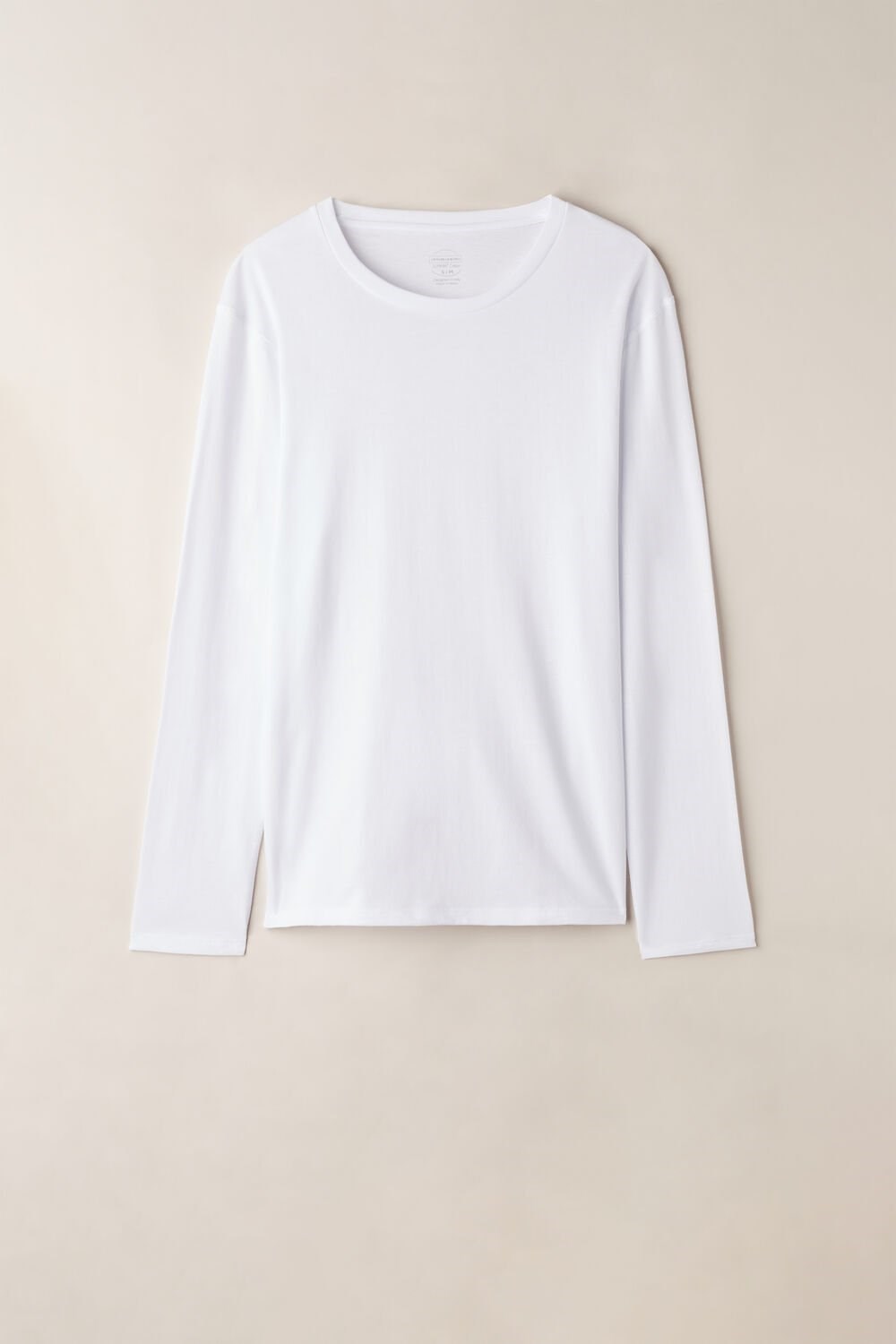 Intimissimi Oversized Long Sleeve Top in Supima® Cotton White - 001 - White | 3914MEALR