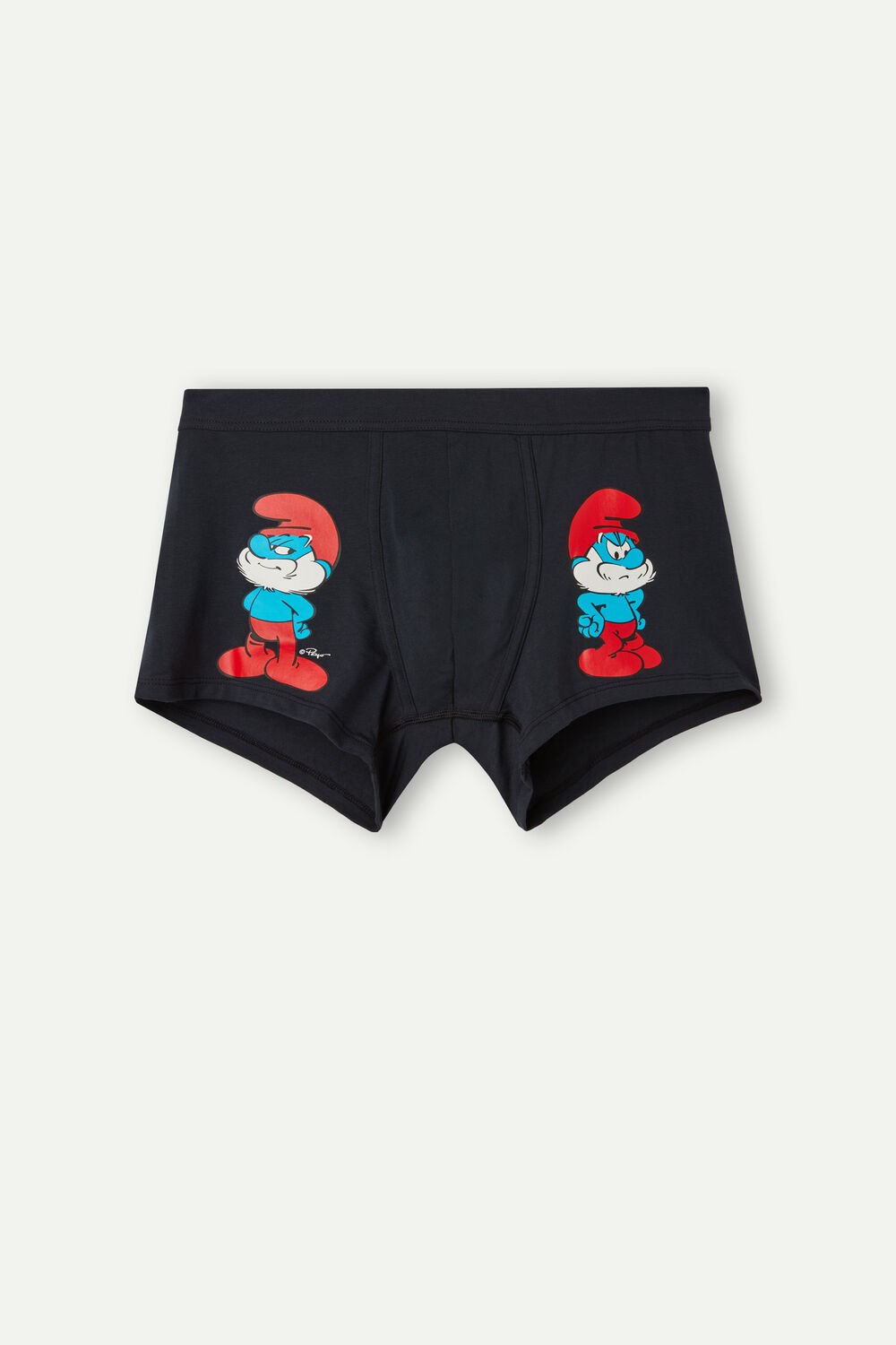 Intimissimi Papa Smurf Boxers in Stretch Supima® Cotton Blue - 800 - Midnight Blue | 1342WPIXM