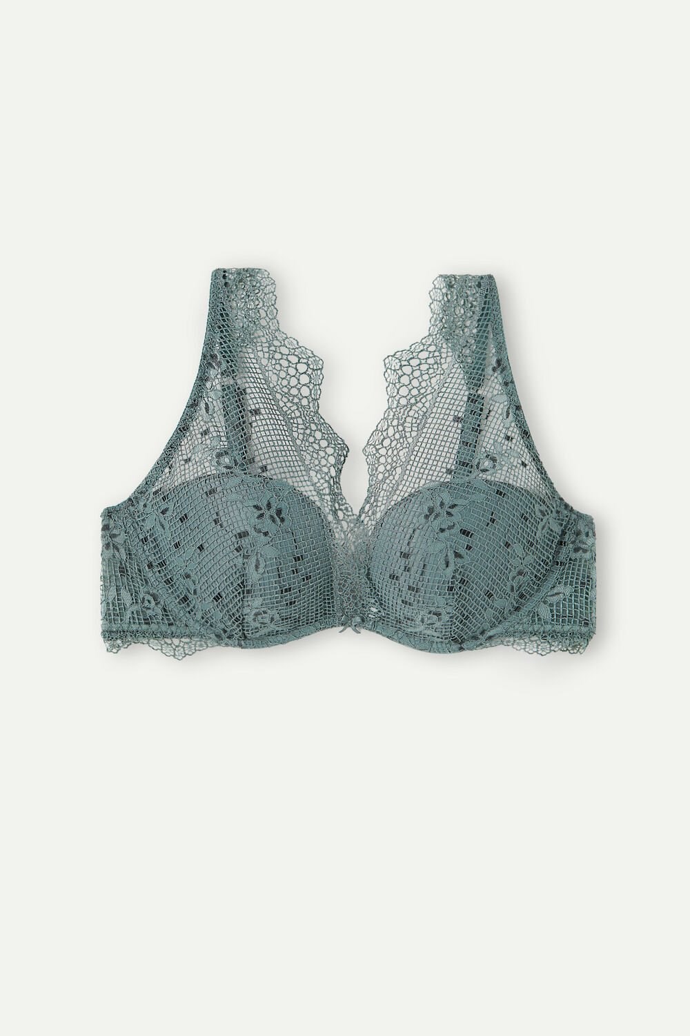 Intimissimi Prairie Bouquet Giorgia Balconette Bra Green - 991i - Jade Green | 4873MCEWA