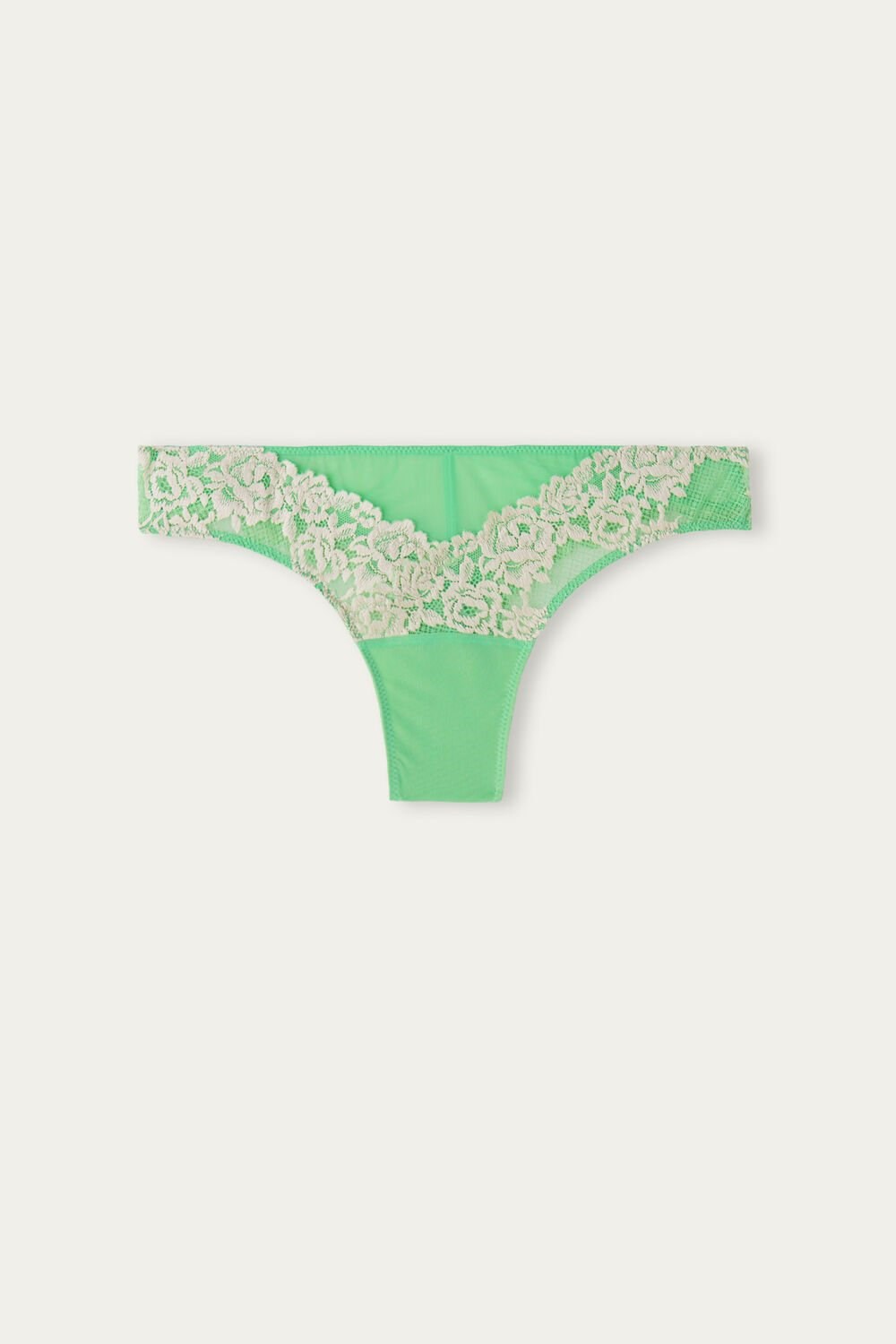 Intimissimi Pretty Flowers Brazilian Green - 215j - Apple Mint / Ivory | 9146FCBWZ