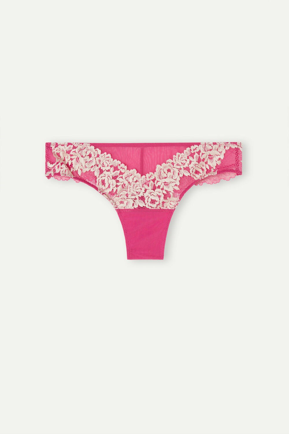 Intimissimi Pretty Flowers Brazilian Pink - 213j - Valentine Pink / Ivory | 2763IGYJR