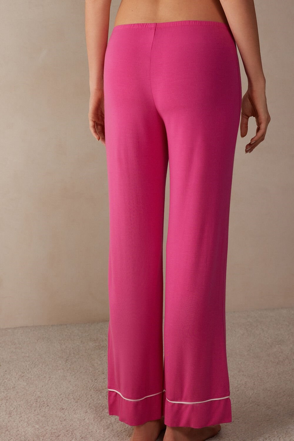 Intimissimi Pretty Flowers Full Length Modal Pants Pink | 0271UWDHQ