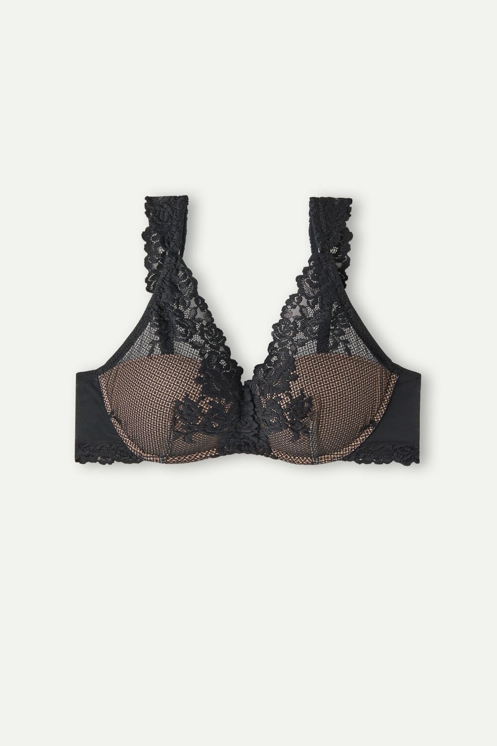 Intimissimi Pretty Flowers Giorgia Balconette Bra Black - 019 - Black | 6823EMSYZ