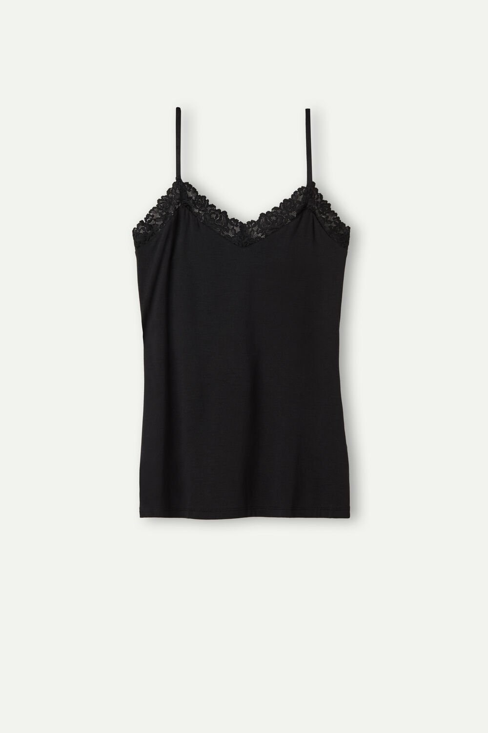 Intimissimi Pretty Flowers Modal Top Black - 019 - Black | 4236WRLDQ