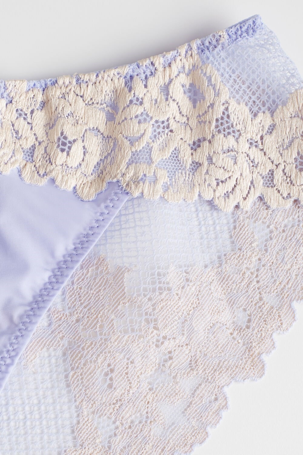 Intimissimi Pretty Flowers Panties Violet - 214j - Sweet Lavender / Ivory | 5402CWNJS