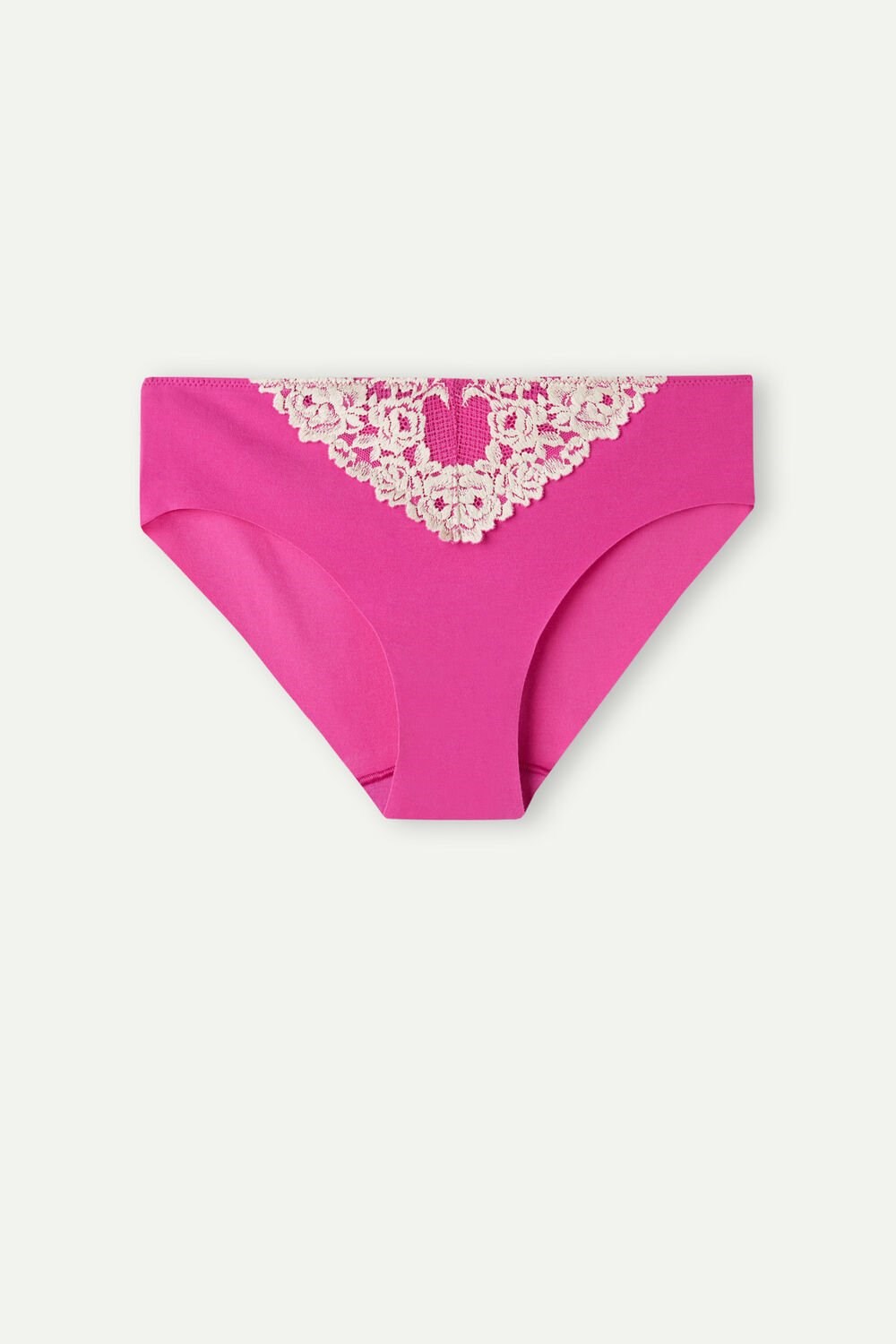 Intimissimi Pretty Flowers Seamless Cotton Panties Pink - 213j - Valentine Pink / Ivory | 1608NYMHC