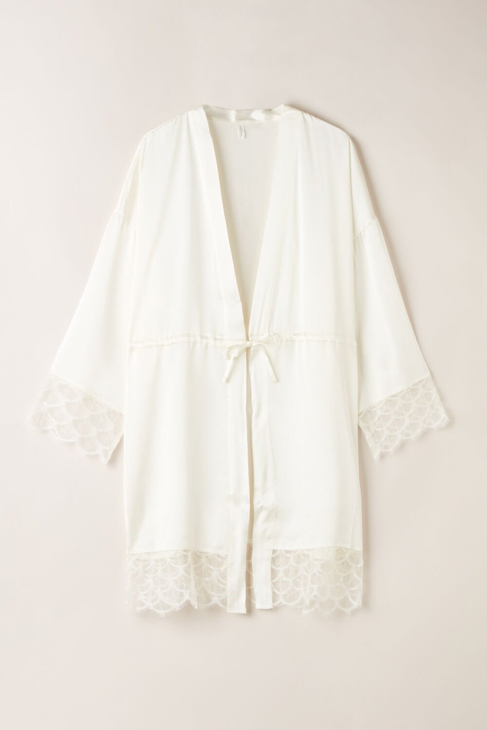 Intimissimi Pure Charme Silk Kimono Ivory - 2127 - Talc White | 7163YTOZG