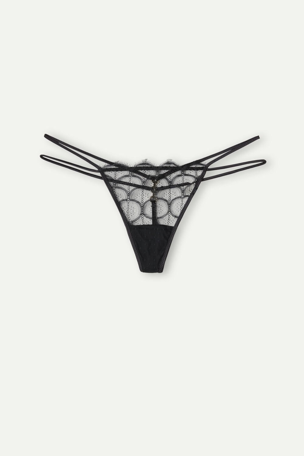 Intimissimi Pure Charme String Thong Black - 019 - Black | 3601KESHR