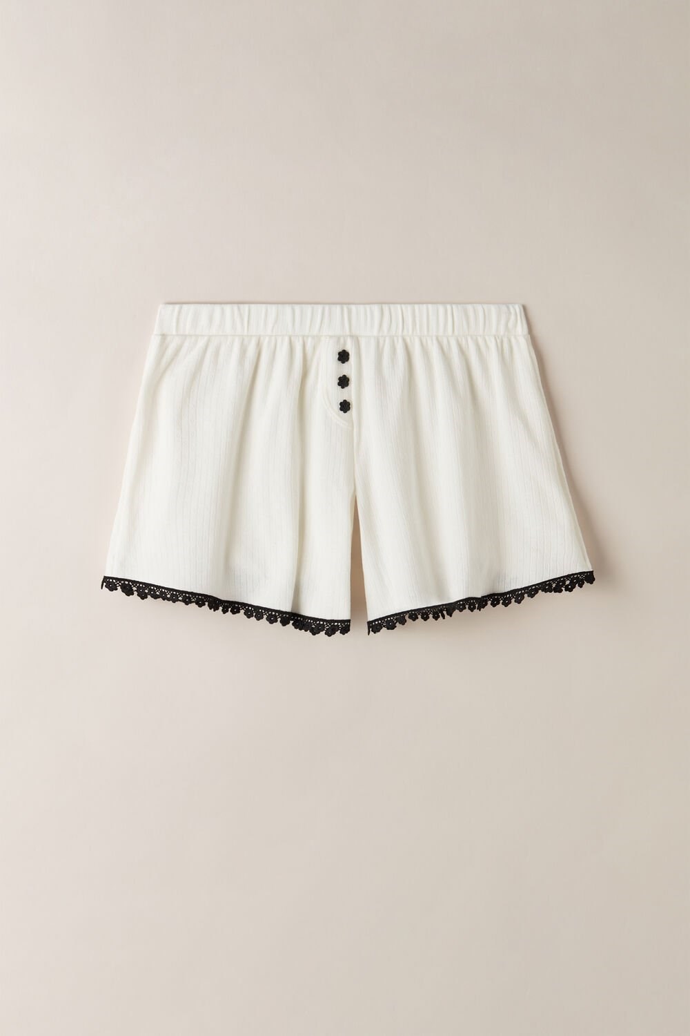 Intimissimi Pure Joy Cotton Shorts Ivory - 2127 - Talc White | 2415QGTDR