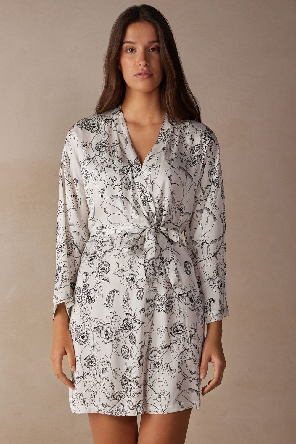 Intimissimi Pure Joy Satin Kimono Print - 223j - Pure Joy Print | 3051CWEAS