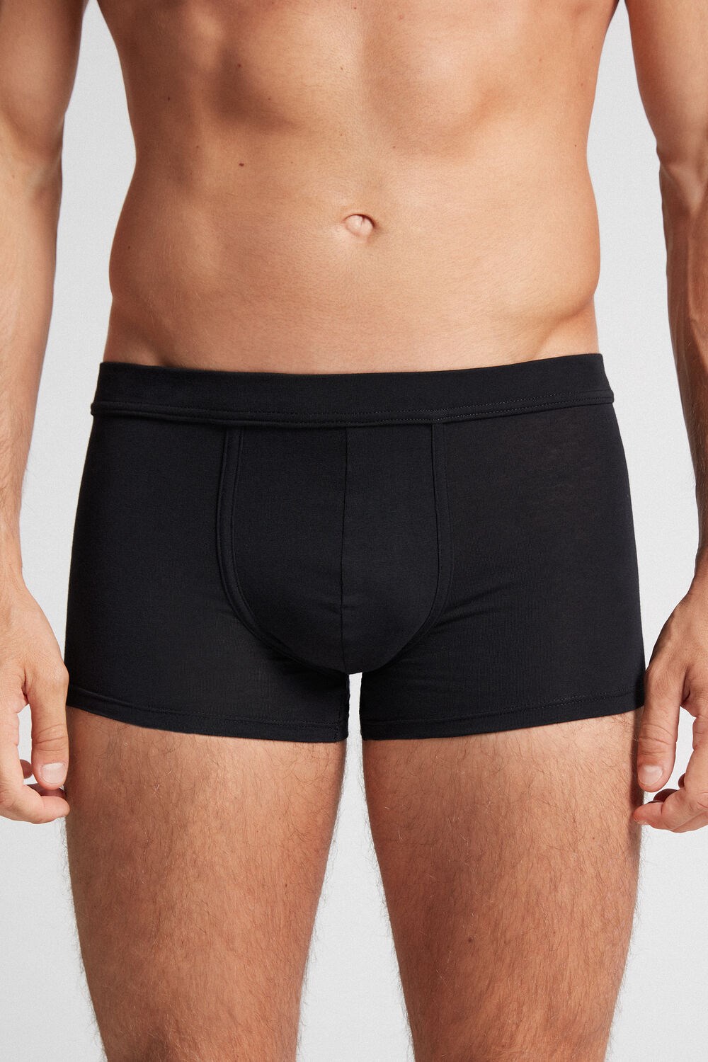 Intimissimi Push-up Boxers in Stretch Cotton 019 - Black | 0852IYSRV