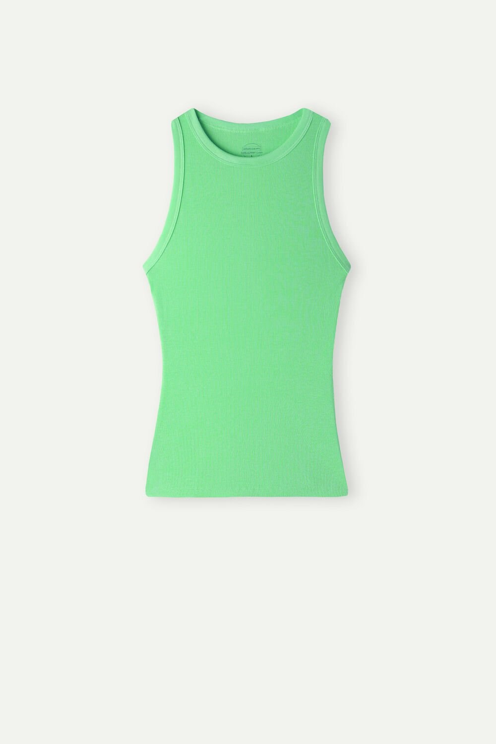 Intimissimi Ribbed Tank Top in Supima® Cotton Green - 218j - Apple Mint | 6789XYVDG