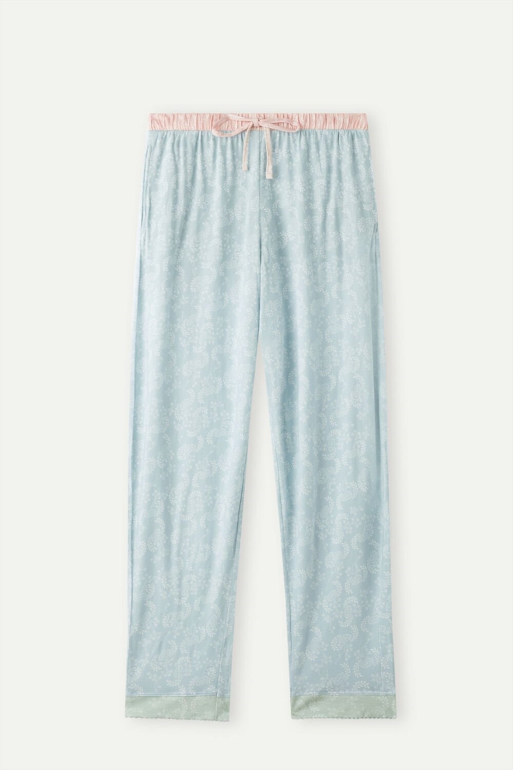 Intimissimi Romantic Cashmere Full Length Cotton Pants Light Blue - 226j - Romantic Cashmere Print | 6840QWRVX