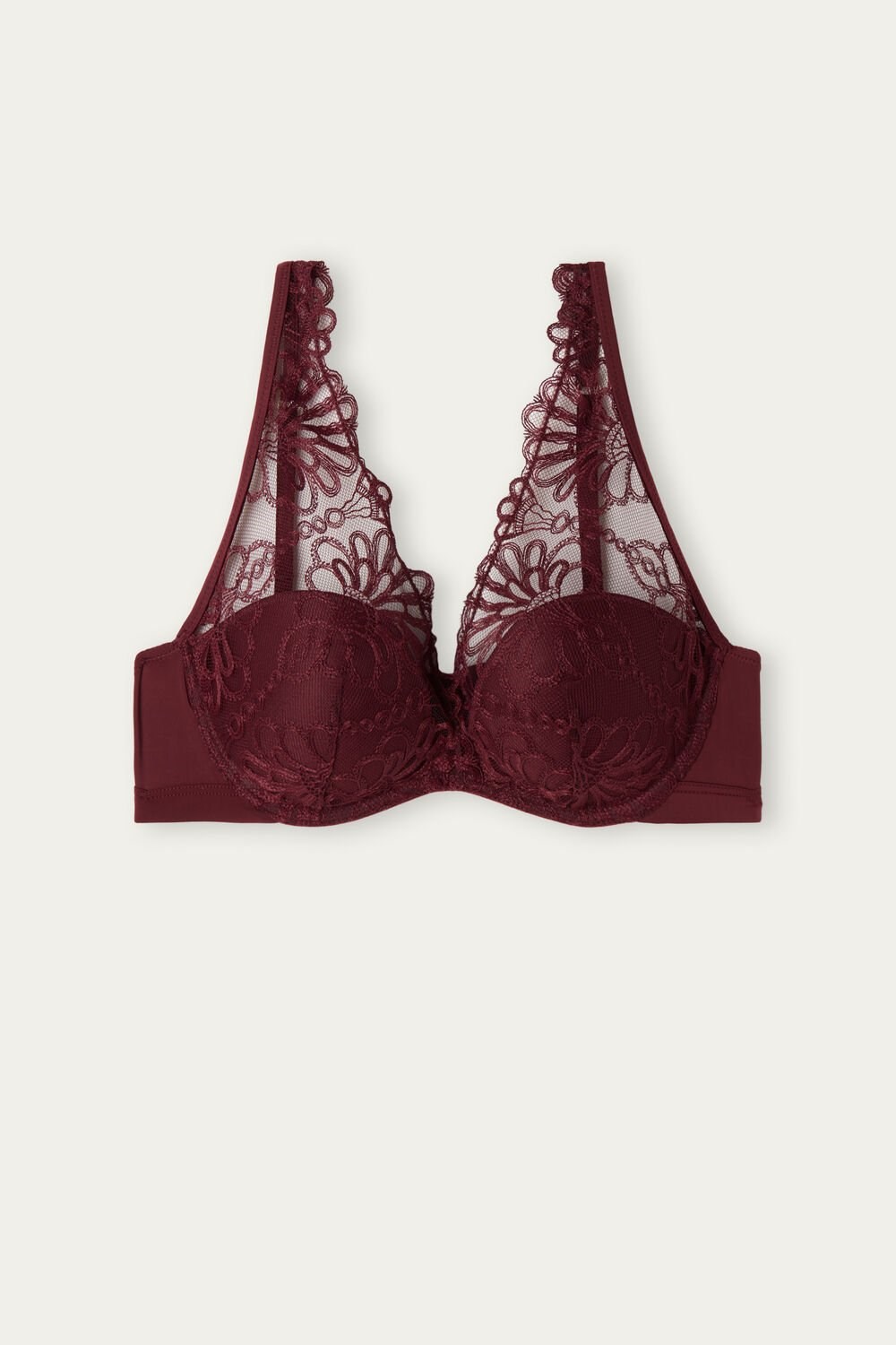 Intimissimi Romantic Life Giorgia Balconette Bra Red - 741i - Dark Red | 9034IPZBW