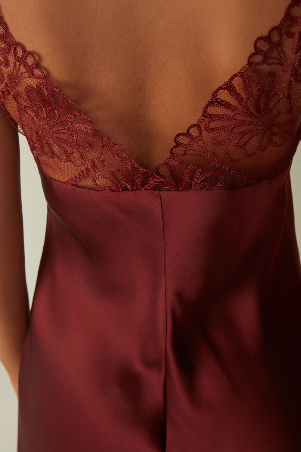 Intimissimi Romantic Life Silk Chemise Red - 741i - Dark Red | 8742DVXNC