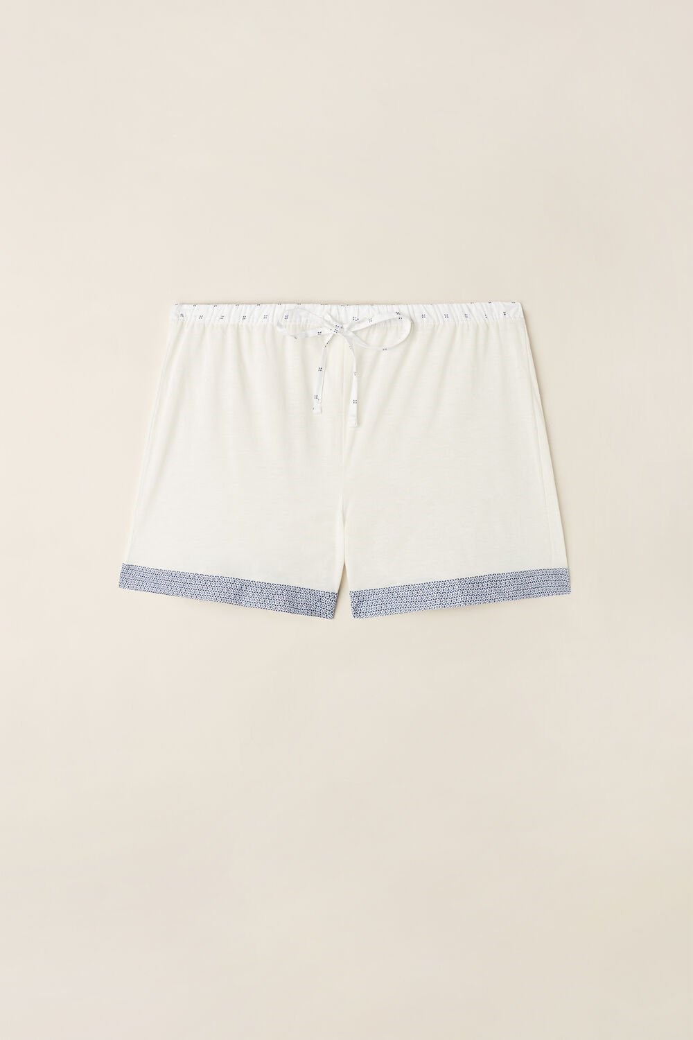 Intimissimi Santorini View Ultrafresh Supima® Cotton Shorts Ivory - 2127 - Talc White | 9706RPWJT