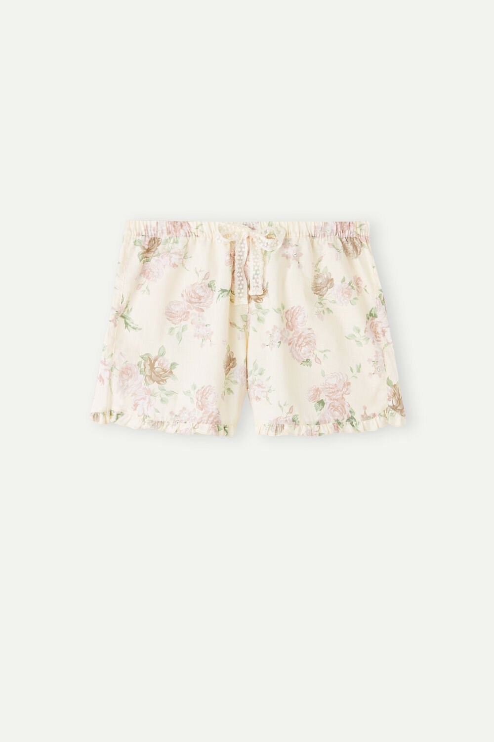 Intimissimi Scent of Roses Cotton Cloth Shorts Print - 205j - Scent Of Roses Print | 2391NECWM