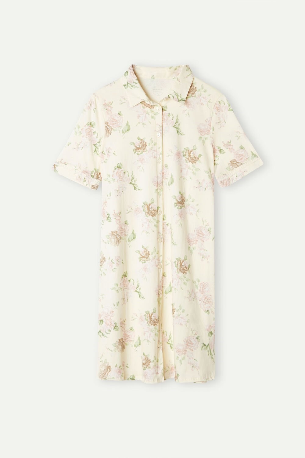 Intimissimi Scent of Roses Cotton Nightshirt Print - 205j - Scent Of Roses Print | 7356ZWVEH