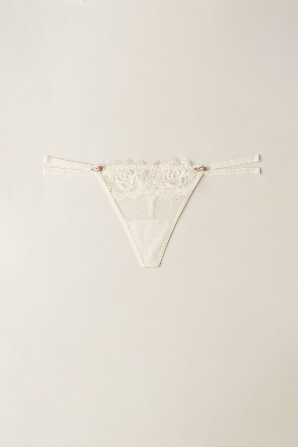 Intimissimi Scent of Roses String Thong Natural - 612i - Vanilla Ivory | 1693ZMSFN