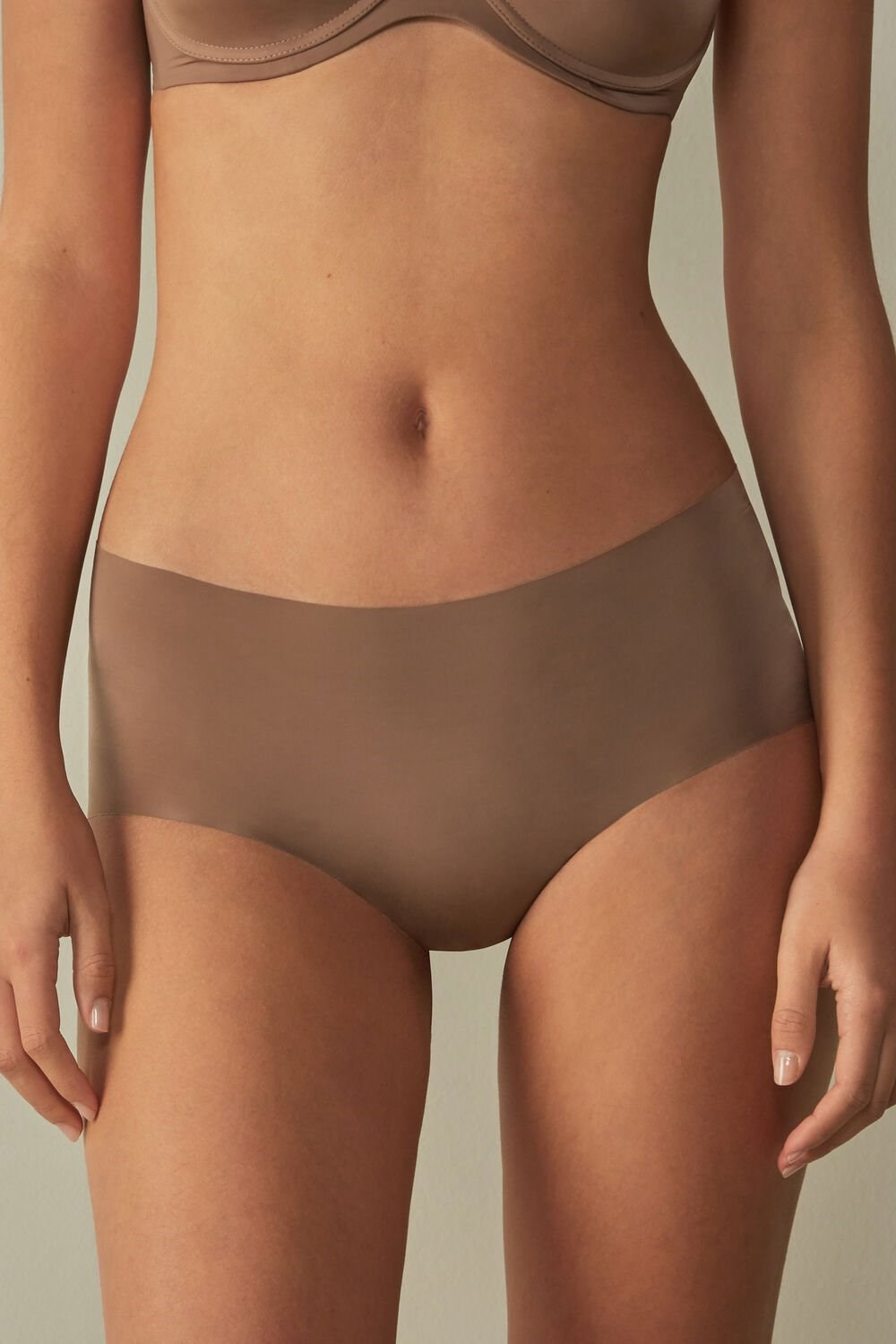 Intimissimi Seamless Microfiber Hipster Natural - 502i - Dark Beige | 8569QNUGA