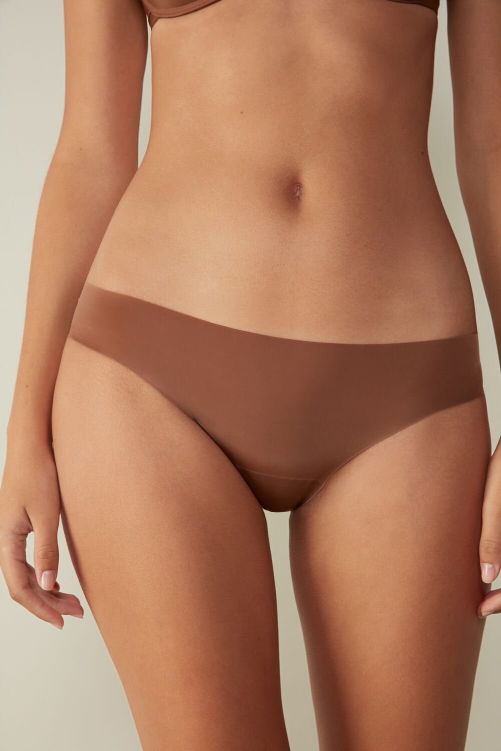 Intimissimi Seamless Microfiber Panties Natural - 502i - Dark Beige | 0638PKXYF