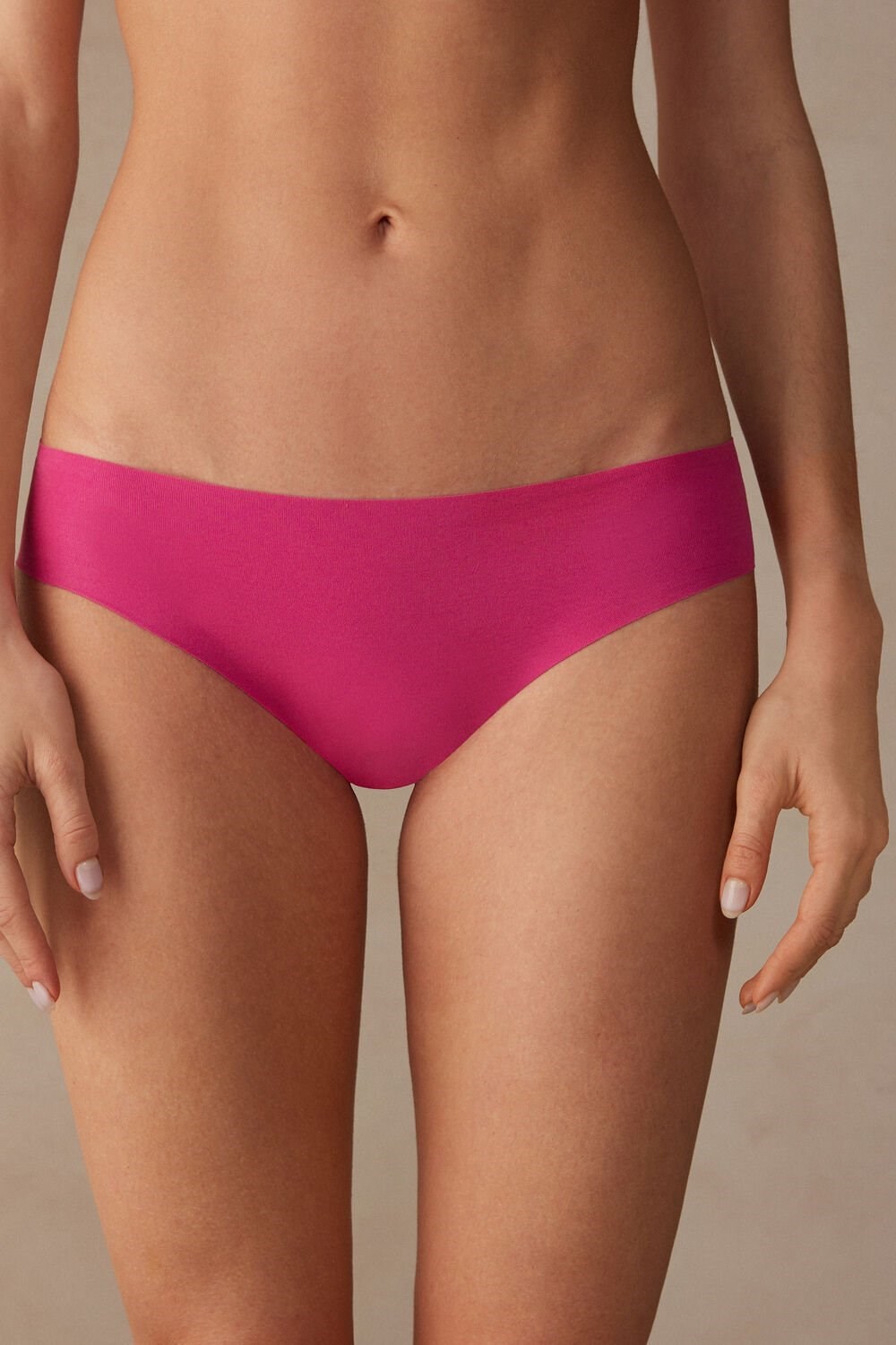 Intimissimi Seamless Supima® Cotton Panties Pink - 206j - Valentine Pink | 5183NMZHO