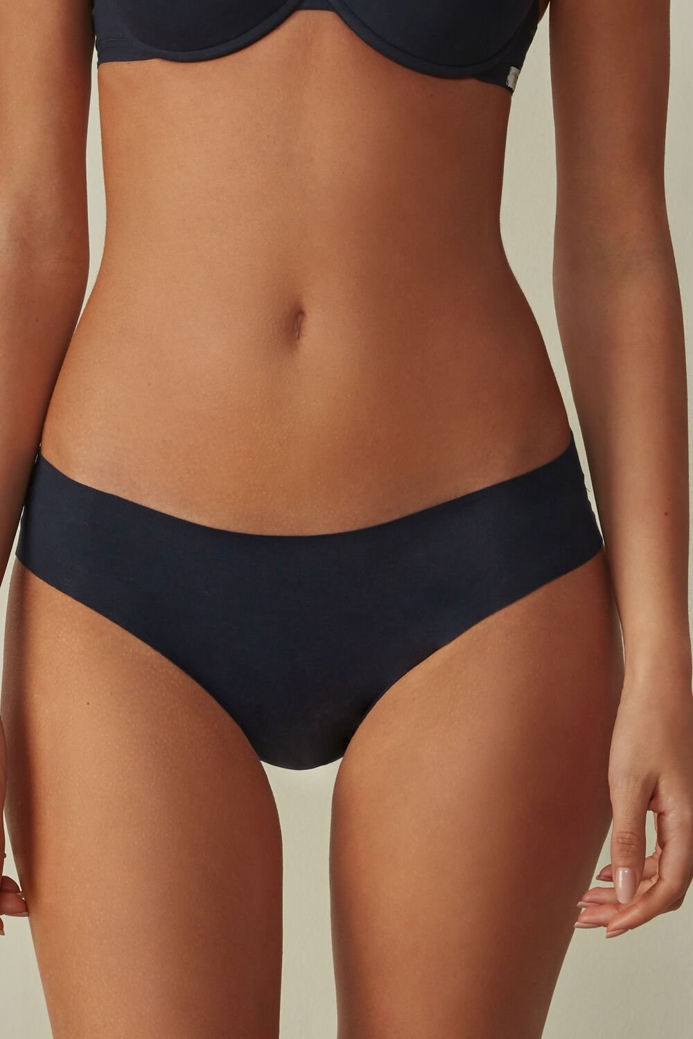 Intimissimi Seamless Supima® Cotton Panties Blue - 1467 - Intense Blue | 5680OFSWB