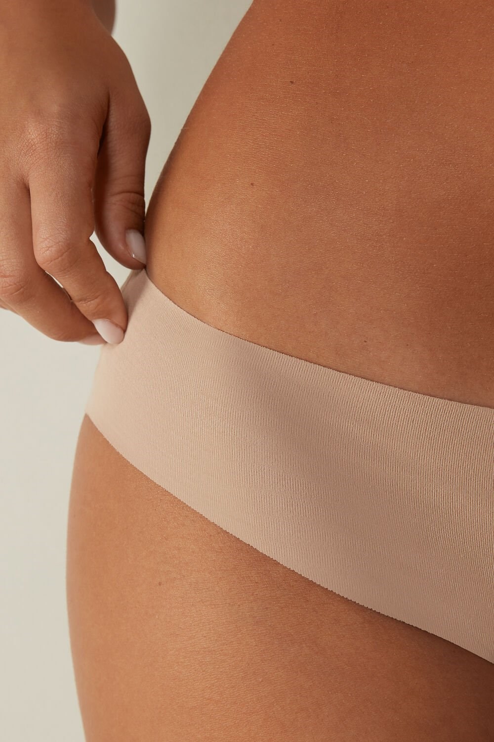 Intimissimi Seamless Supima® Cotton Panties Natural - 044 - Soft Beige | 7528NDVXP